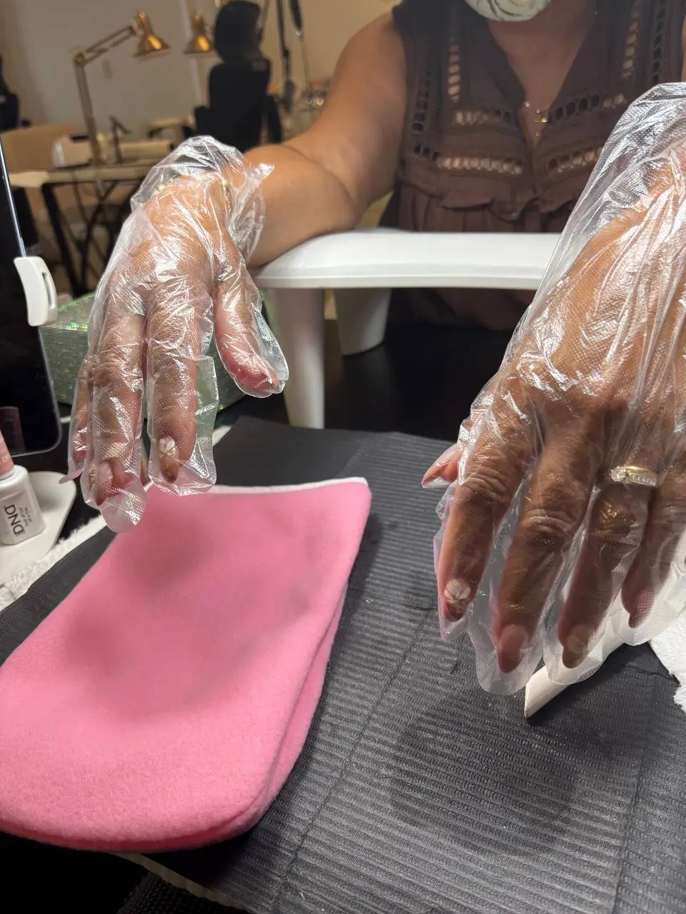 Hydrating hand wrap treatment at NailLou Salon