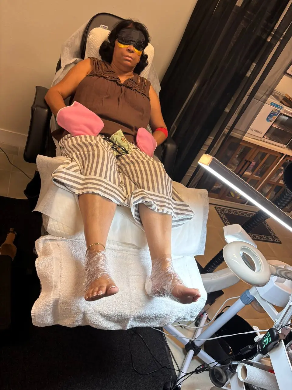 Relaxing spa pedicure experience at NailLou Salon