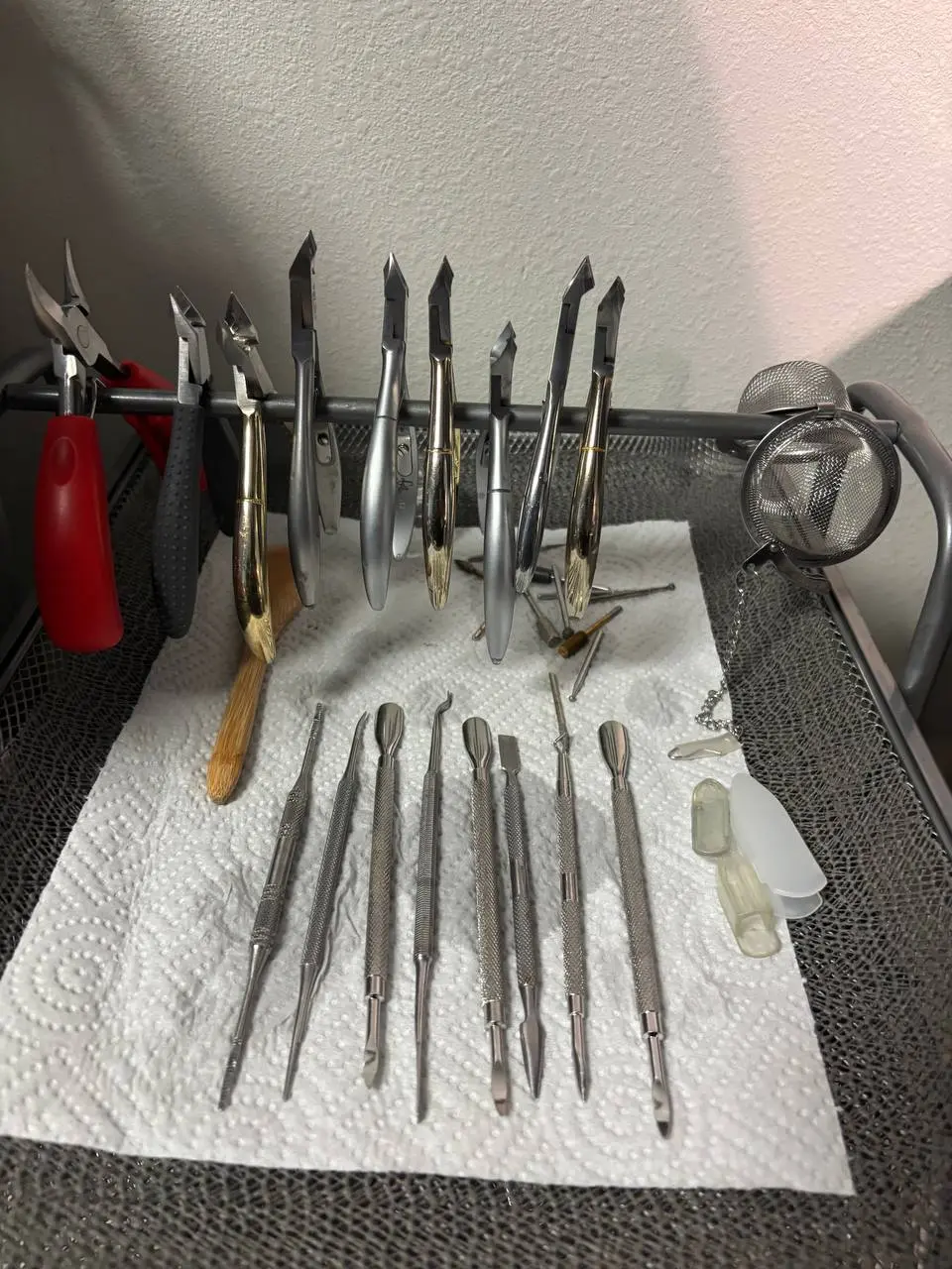 Professional sterilized instruments at NailLou Salon