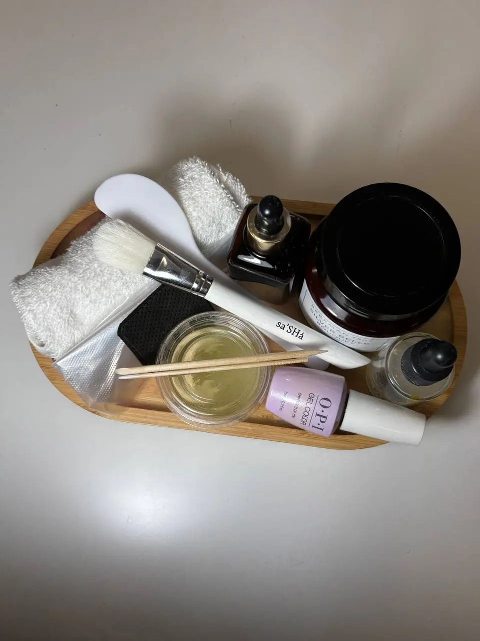 Spa treatment tray at NailLou Salon